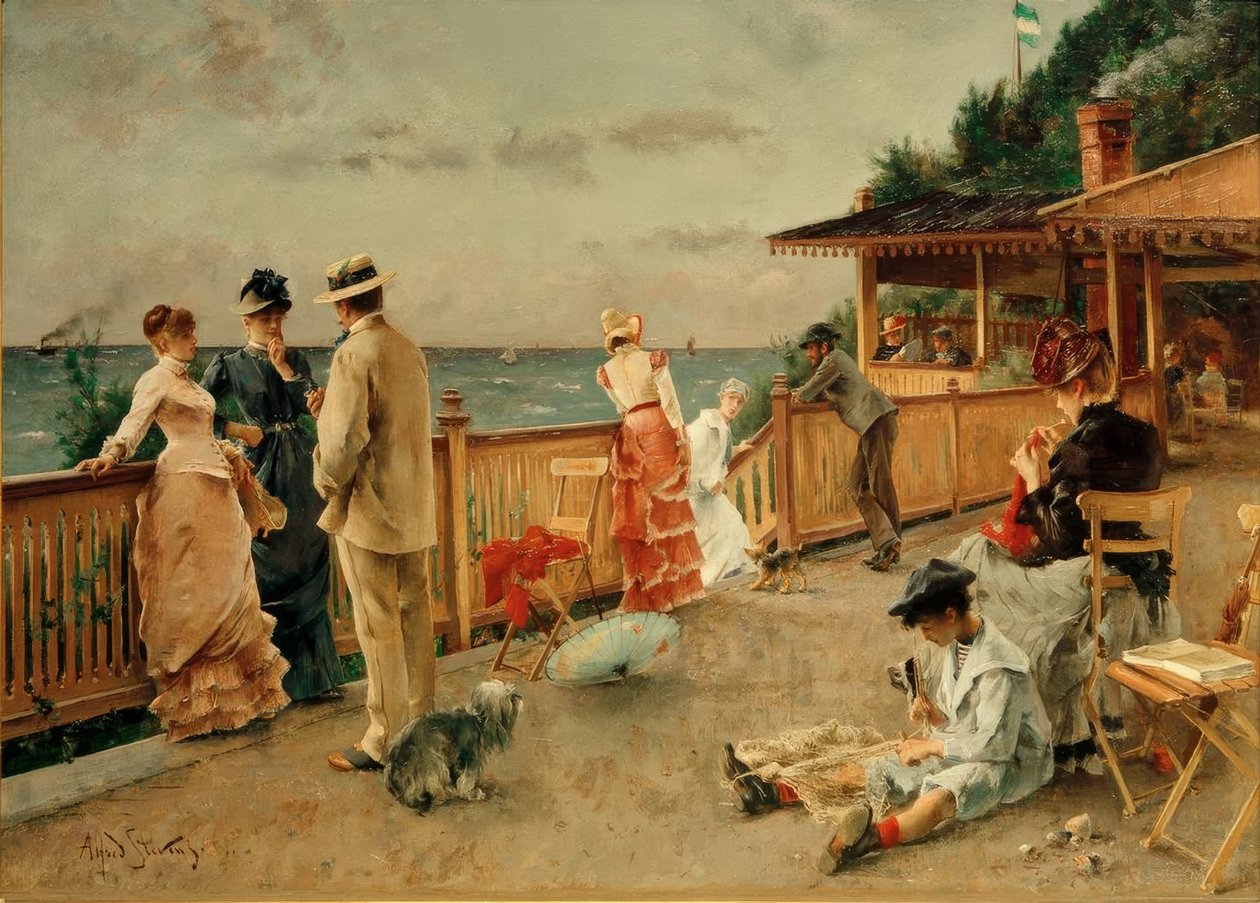 A.Stevens, Villa des Falaises, Sainte-Adresse af Alfred Emile Stevens