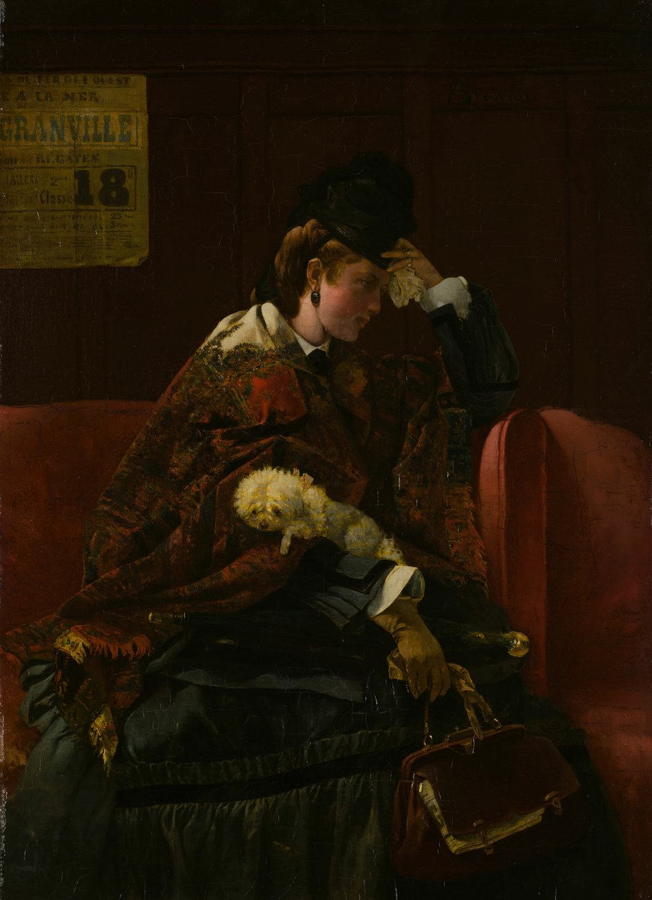 På banegården, ca. 1874. af Alfred Emile Stevens