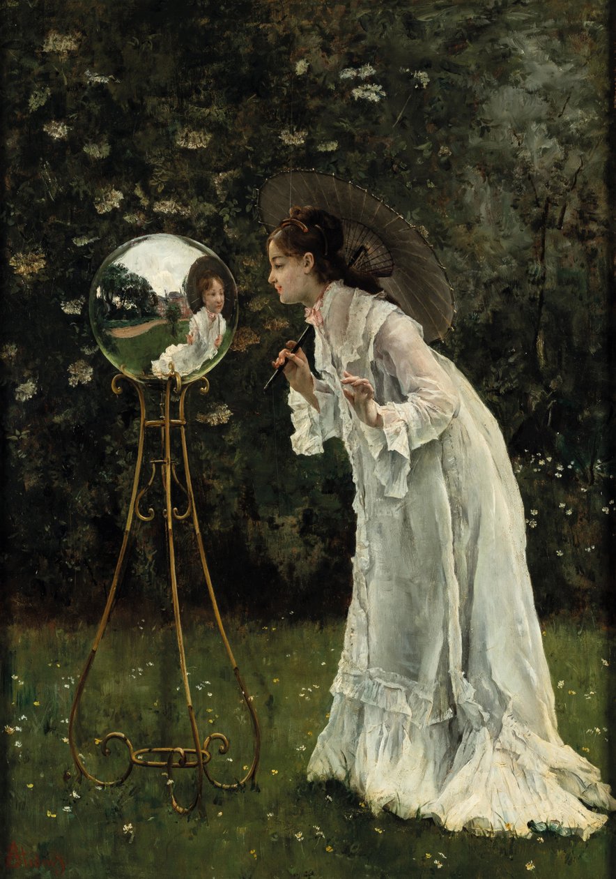 Sølvkuglen. af Alfred Emile Stevens