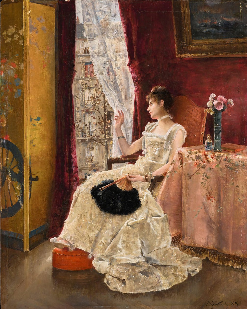 Reverie, 1885. af Alfred Emile Stevens
