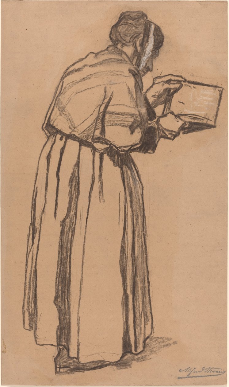 Kvinde læser af Alfred Emile Stevens