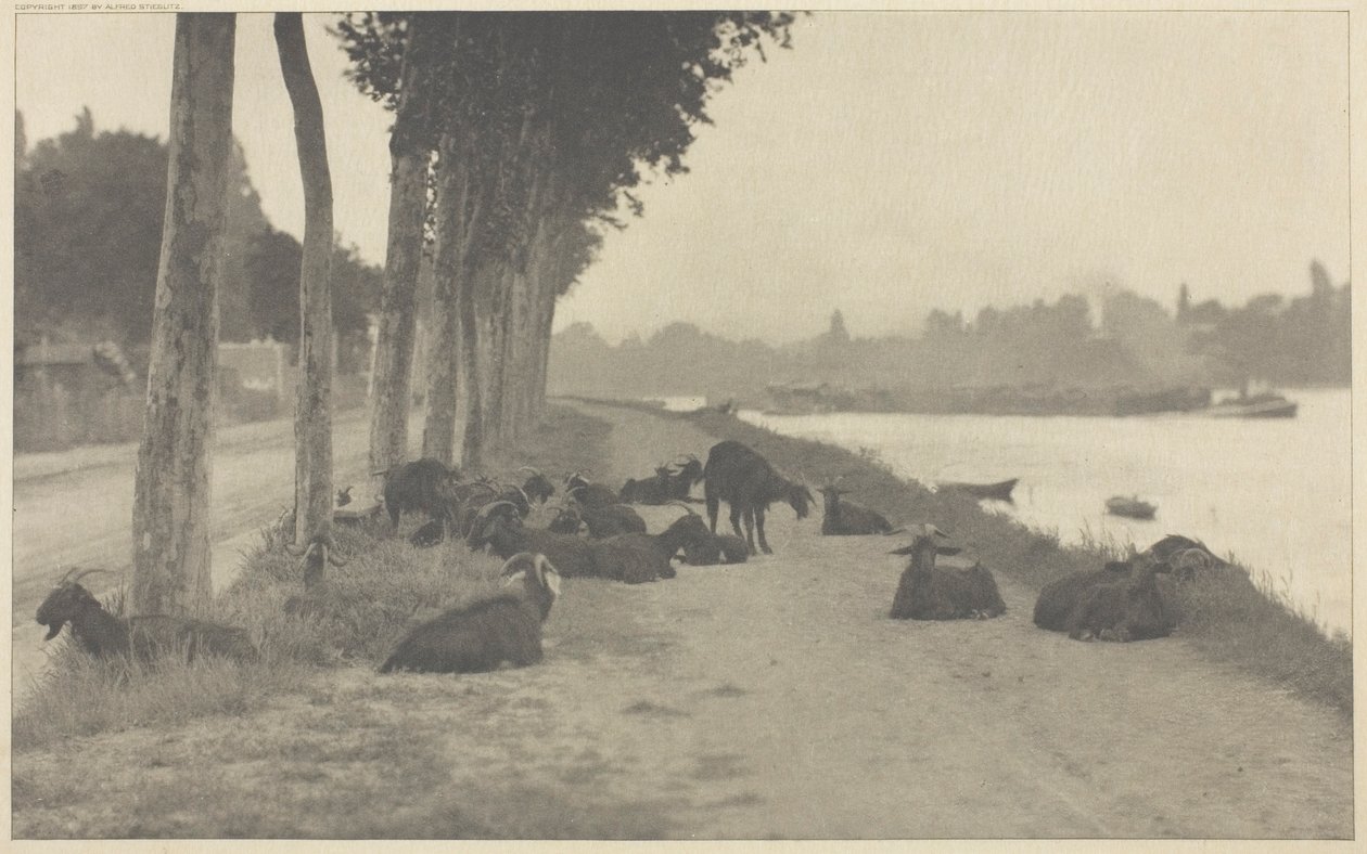 På Seinen - nær Paris af Alfred Stieglitz