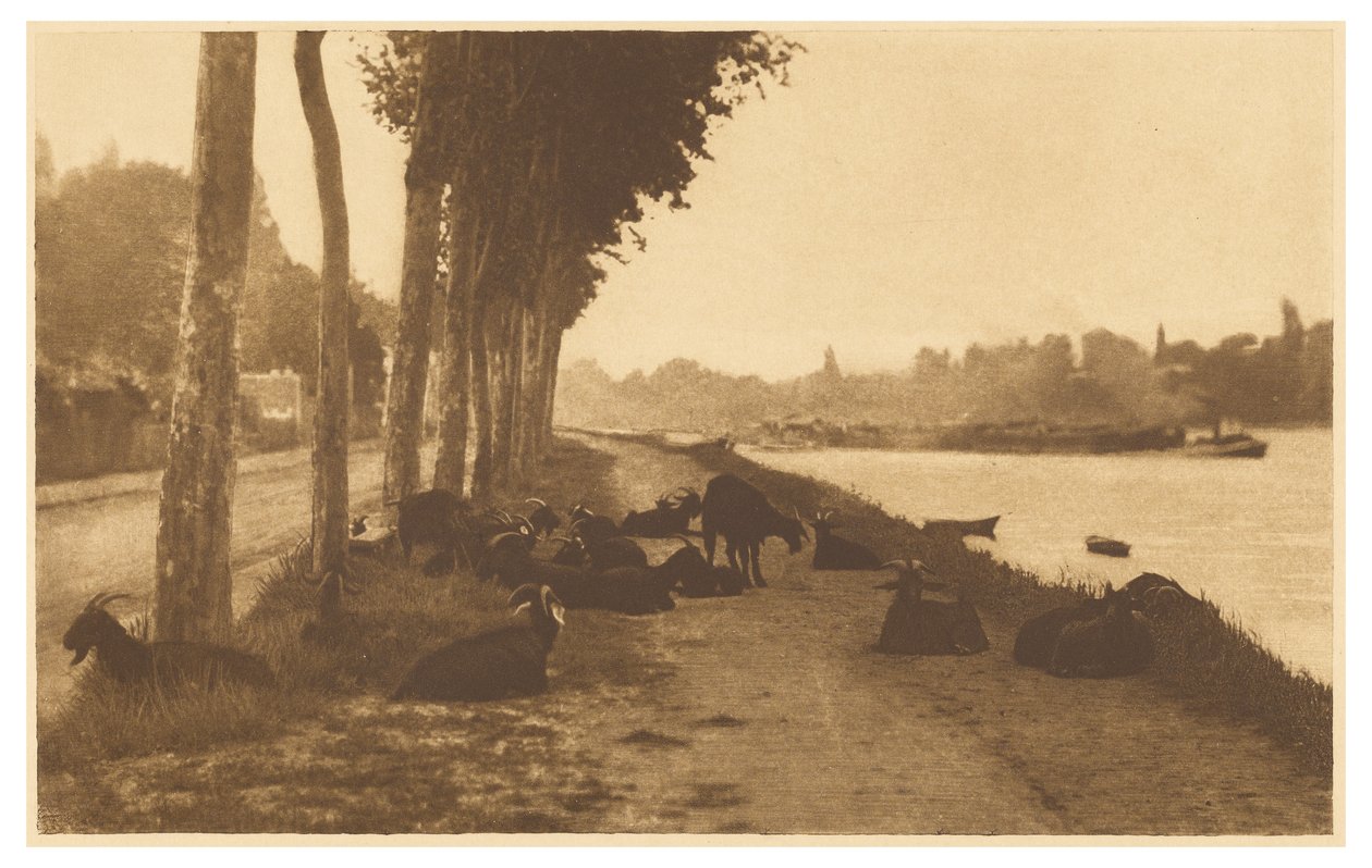 [På Seinen - nær Paris] af Alfred Stieglitz