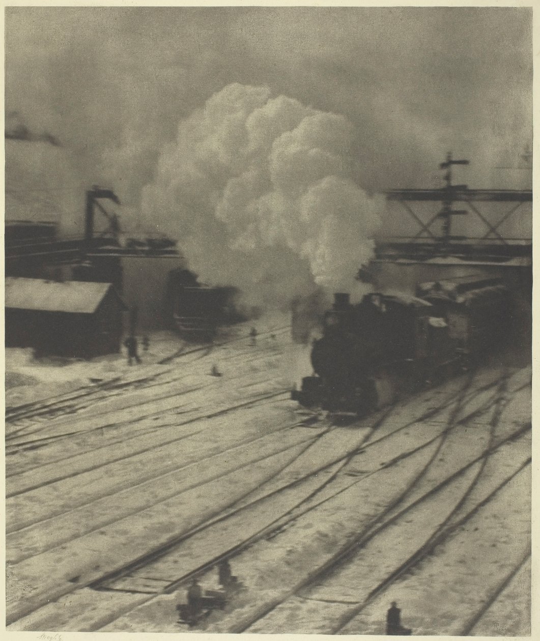Jernbanegården, Vinter, 1903. af Alfred Stieglitz