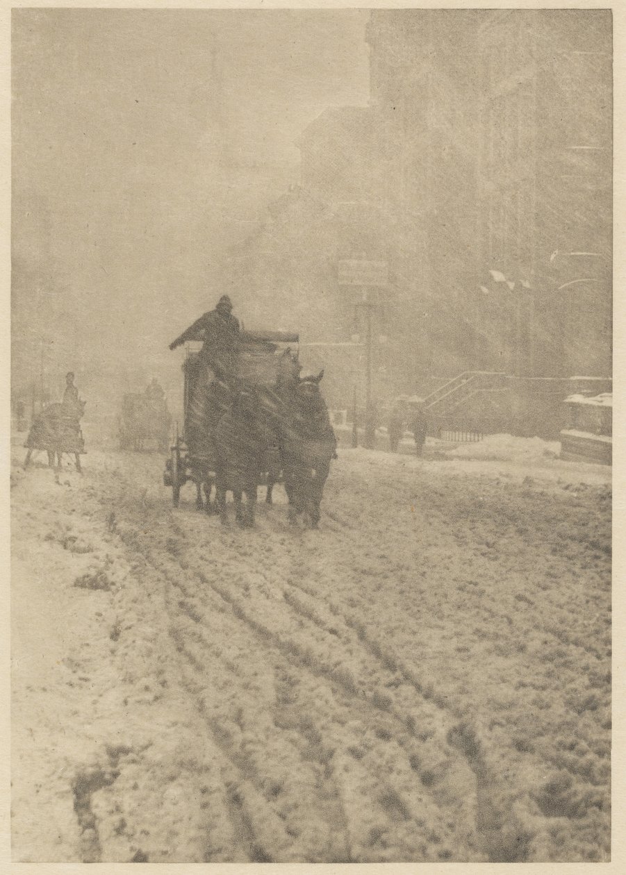 Vinter på Fifth Avenue af Alfred Stieglitz