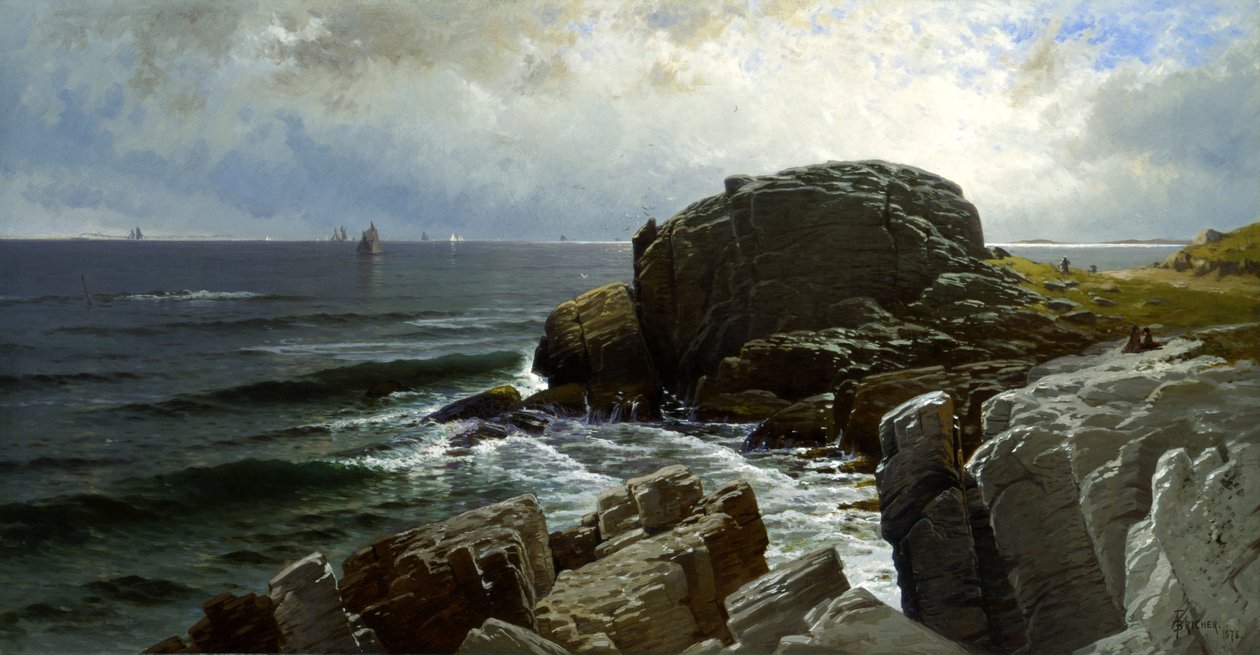 Castle Rock, Marblehead af Alfred Thompson Bricher