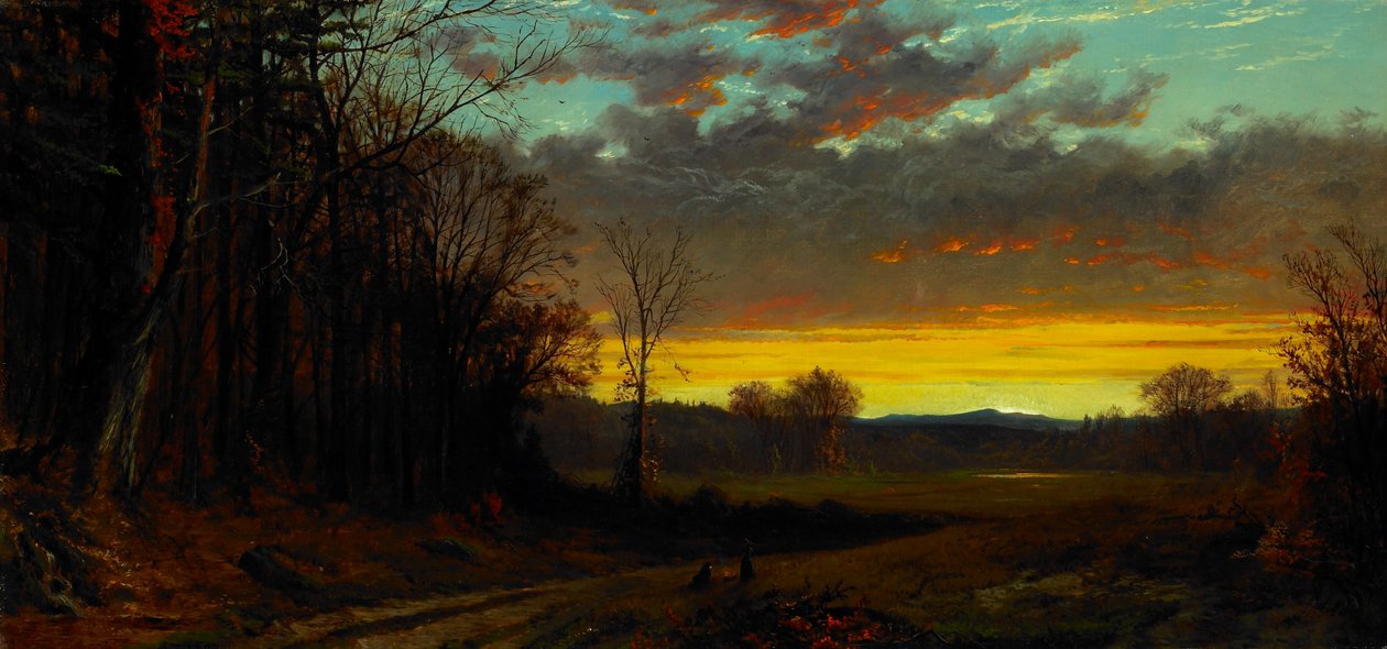 Tusmørke i vildmarken af Alfred Thompson Bricher