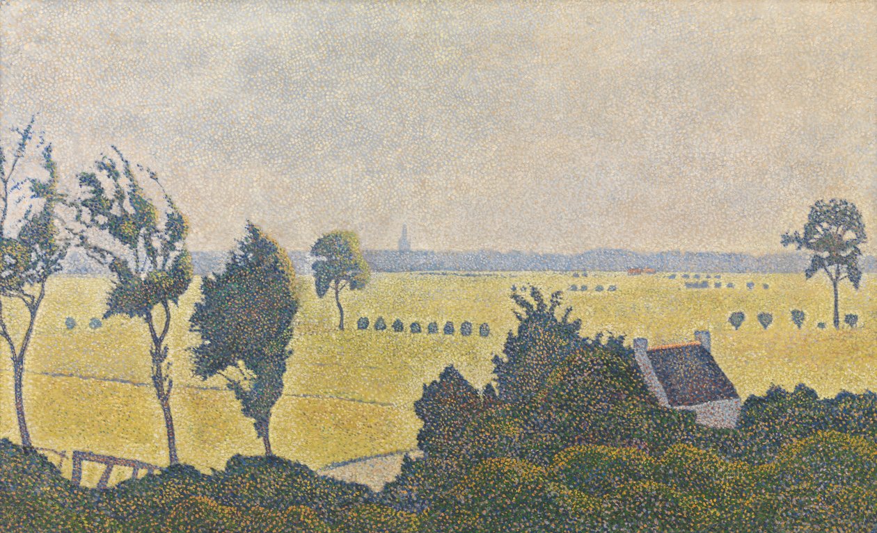 Landskab i Vestflandern af Alfred William (1854 1930) Finch