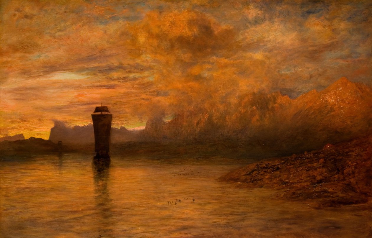 En norsk midnat, 1878-79. af Alfred William Hunt