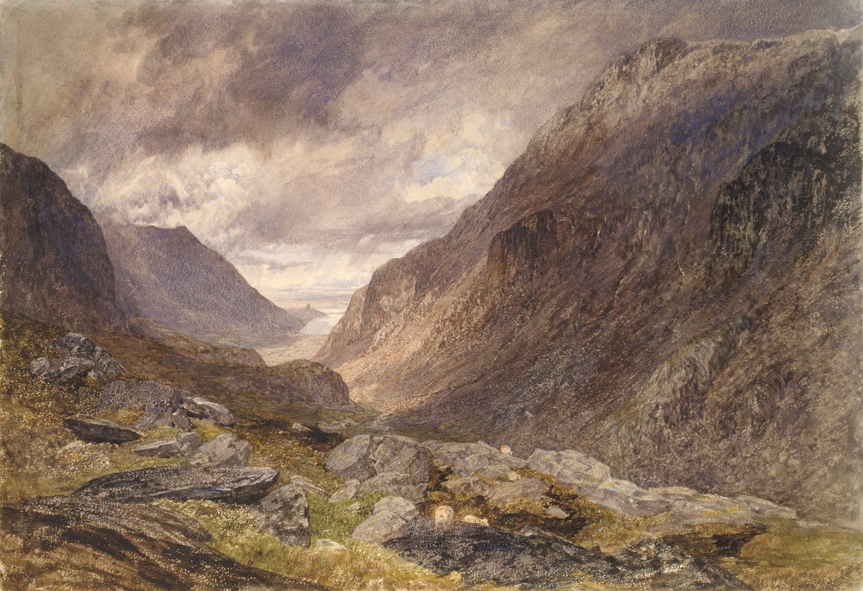 Pass of Llanberis, c1853 af Alfred William Hunt