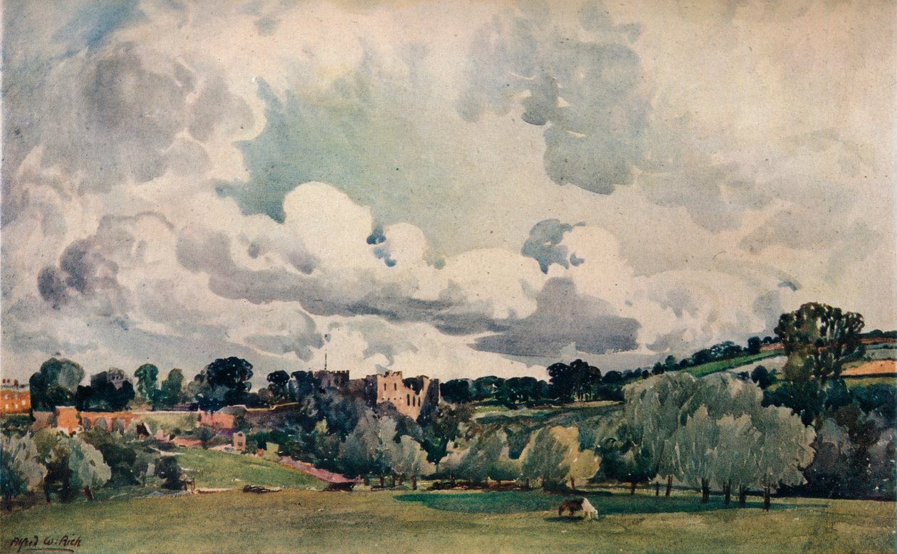 Ludlow Castle, c1880 af Alfred William Rich