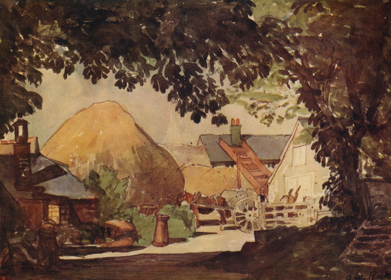 Gården, c1915 af Alfred William Rich