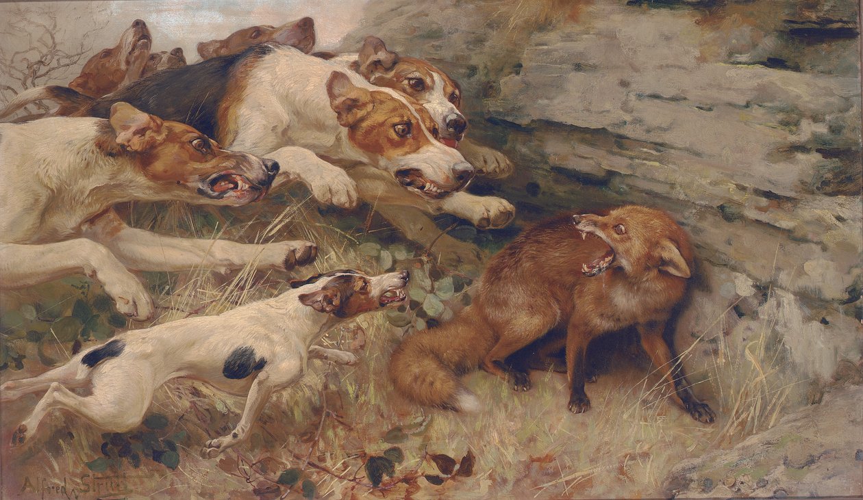 "Gør dit værste" af Alfred William Strutt