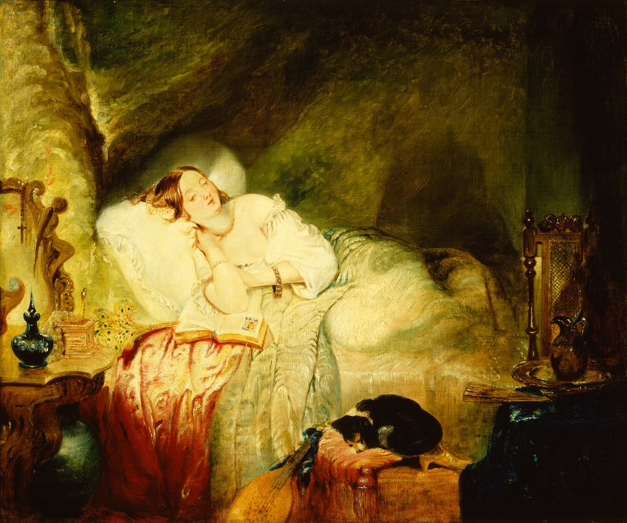 Tornerose (olie om bord) af Alfred Woolmer