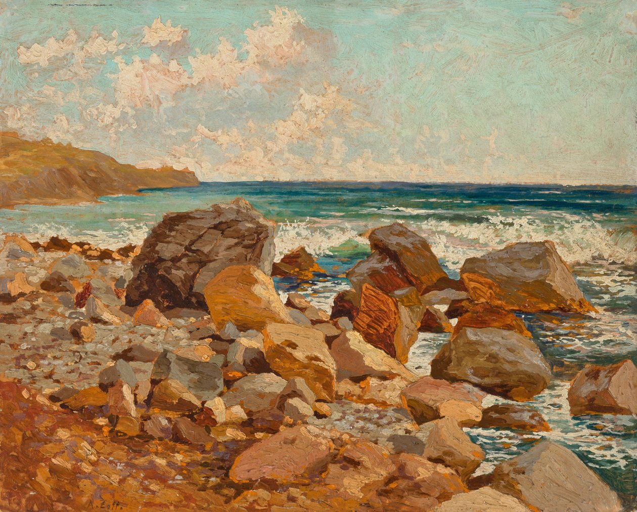 Surf ved Nervi af Alfred Zoff