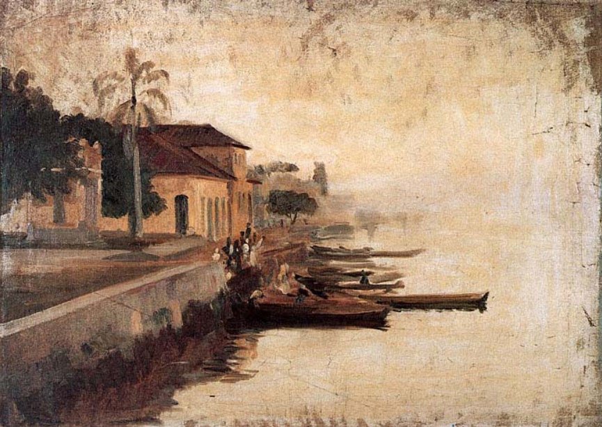 Havn i Paranagua af Alfredo Andersen