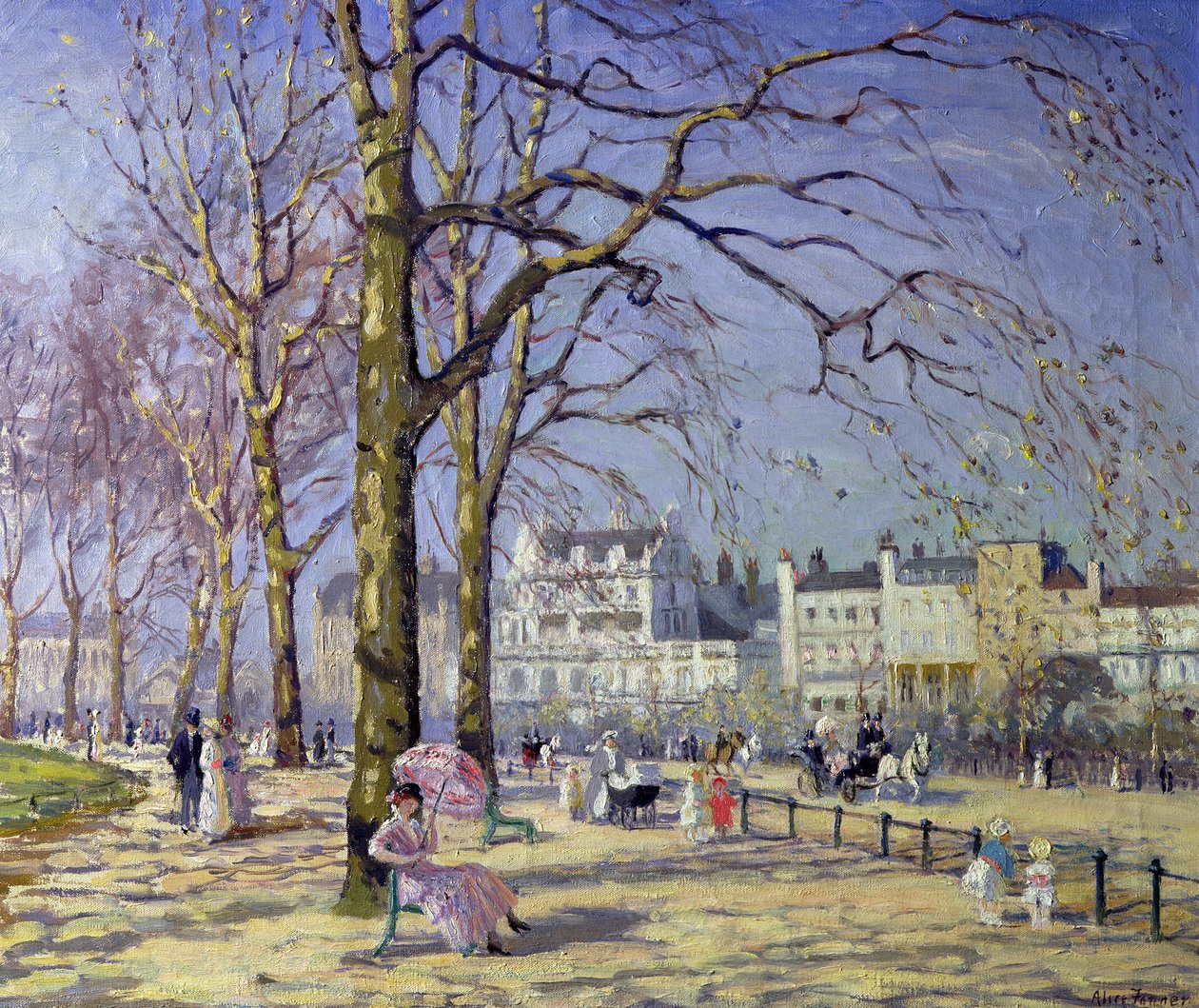 Forår i Hyde Park af Alice Maud Fanner