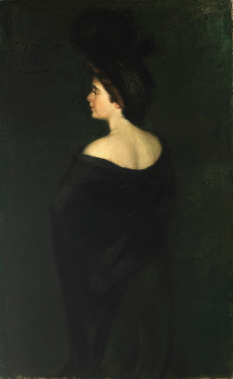 Laura i sorte, 1899. af Alice Pike Barney