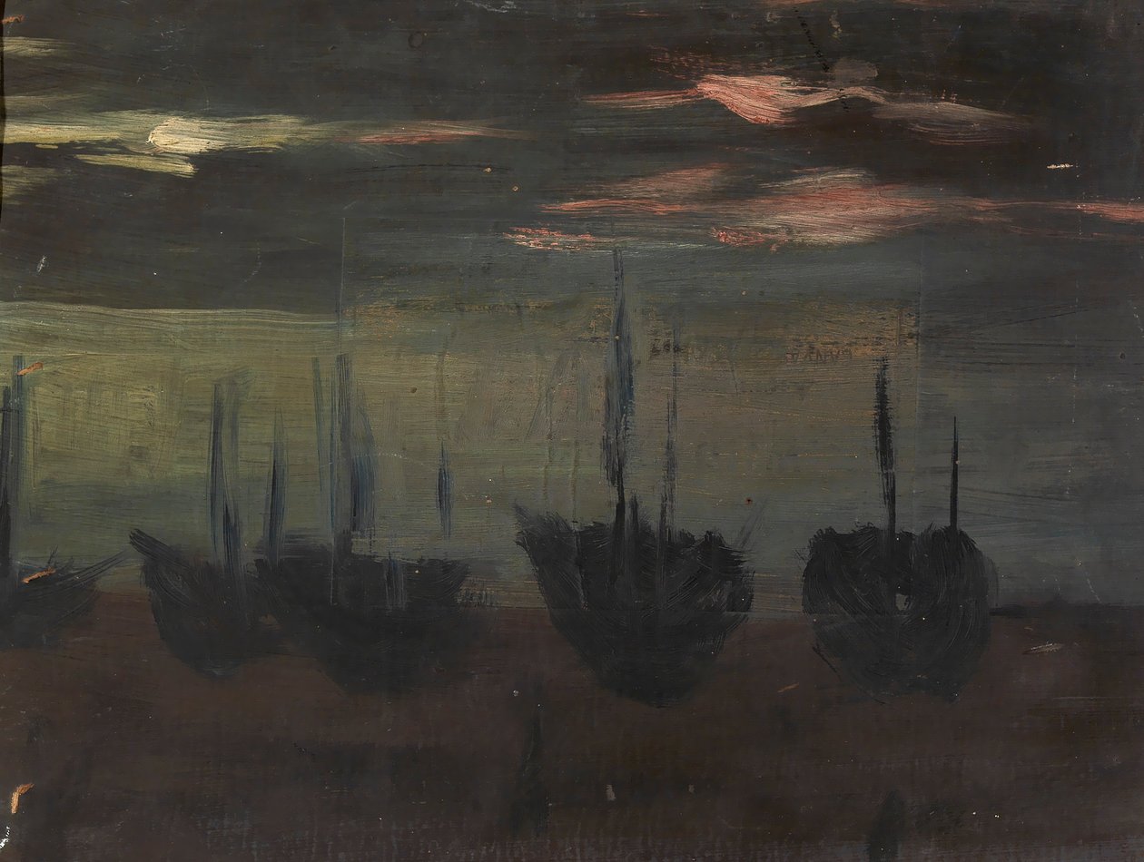 Skibe i måneskin af Alice Pike Barney