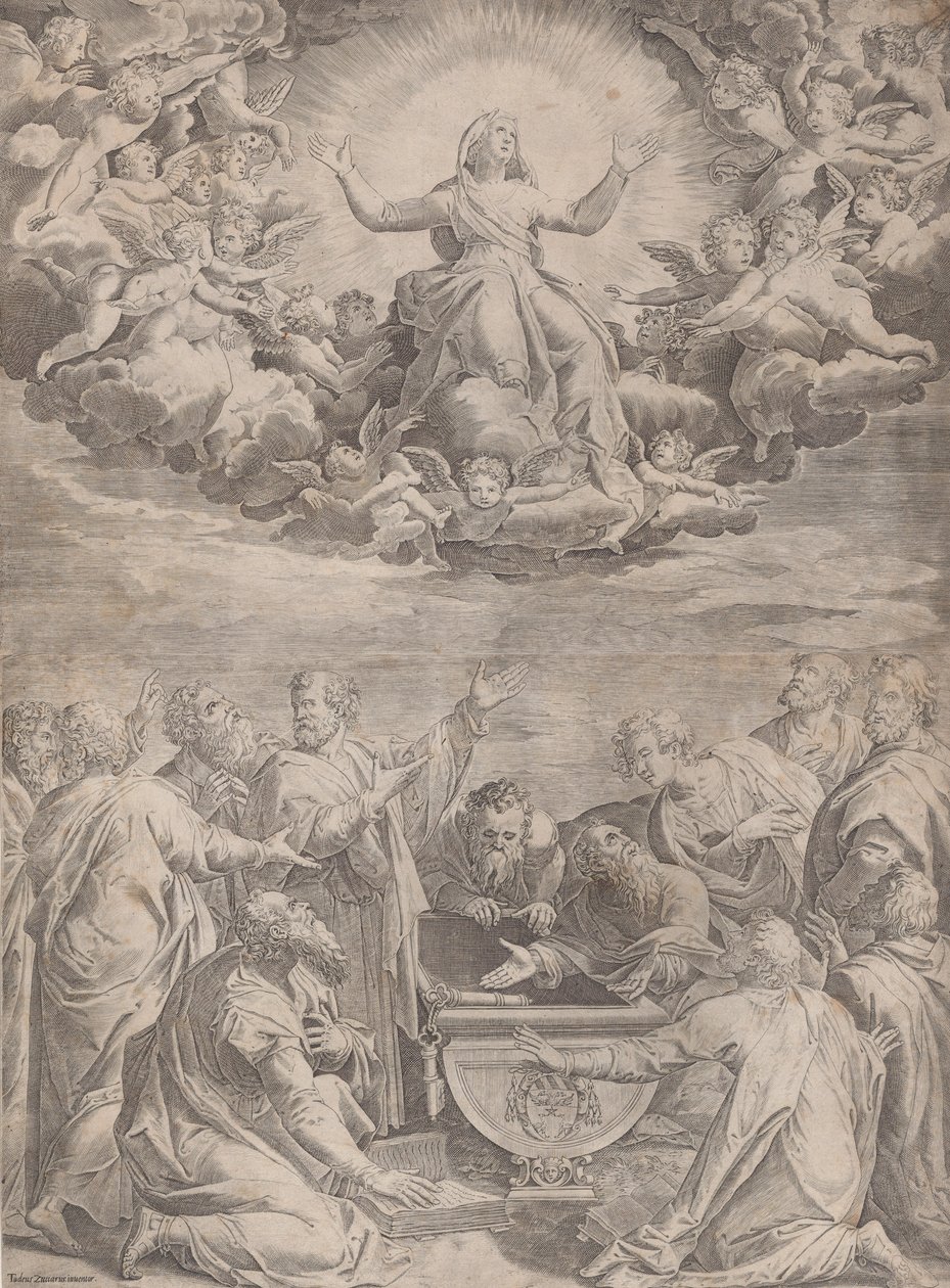 Jomfruens himmelfart, 1574-99. af Aliprando Caprioli