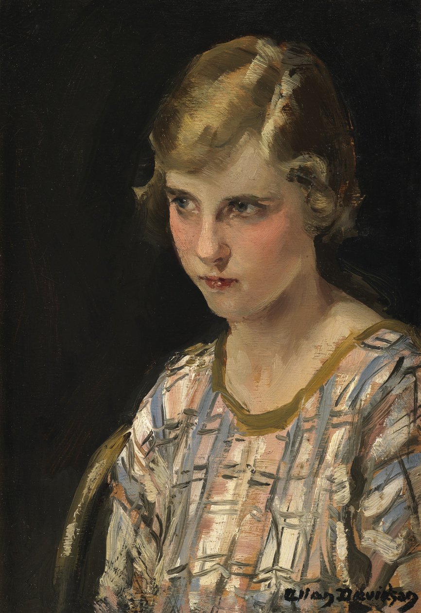 Hun (Den rødmende pige) af Allan Douglas Davidson
