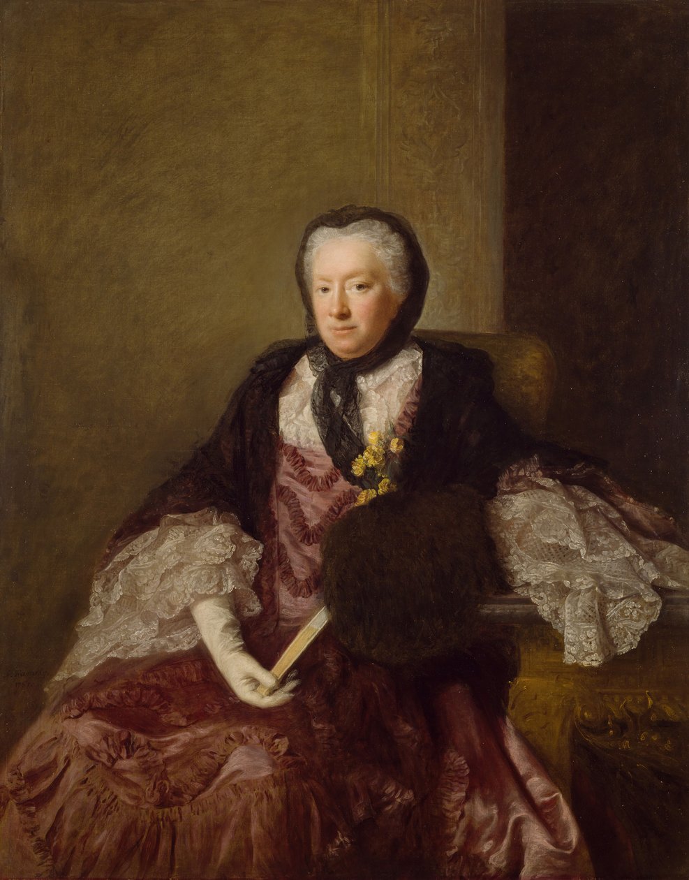 Portræt af fru Mary Martin, 1761. af Allan Ramsay