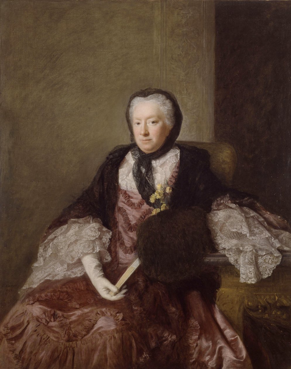 Portræt af fru Mary Martin, 1761 af Allan Ramsay
