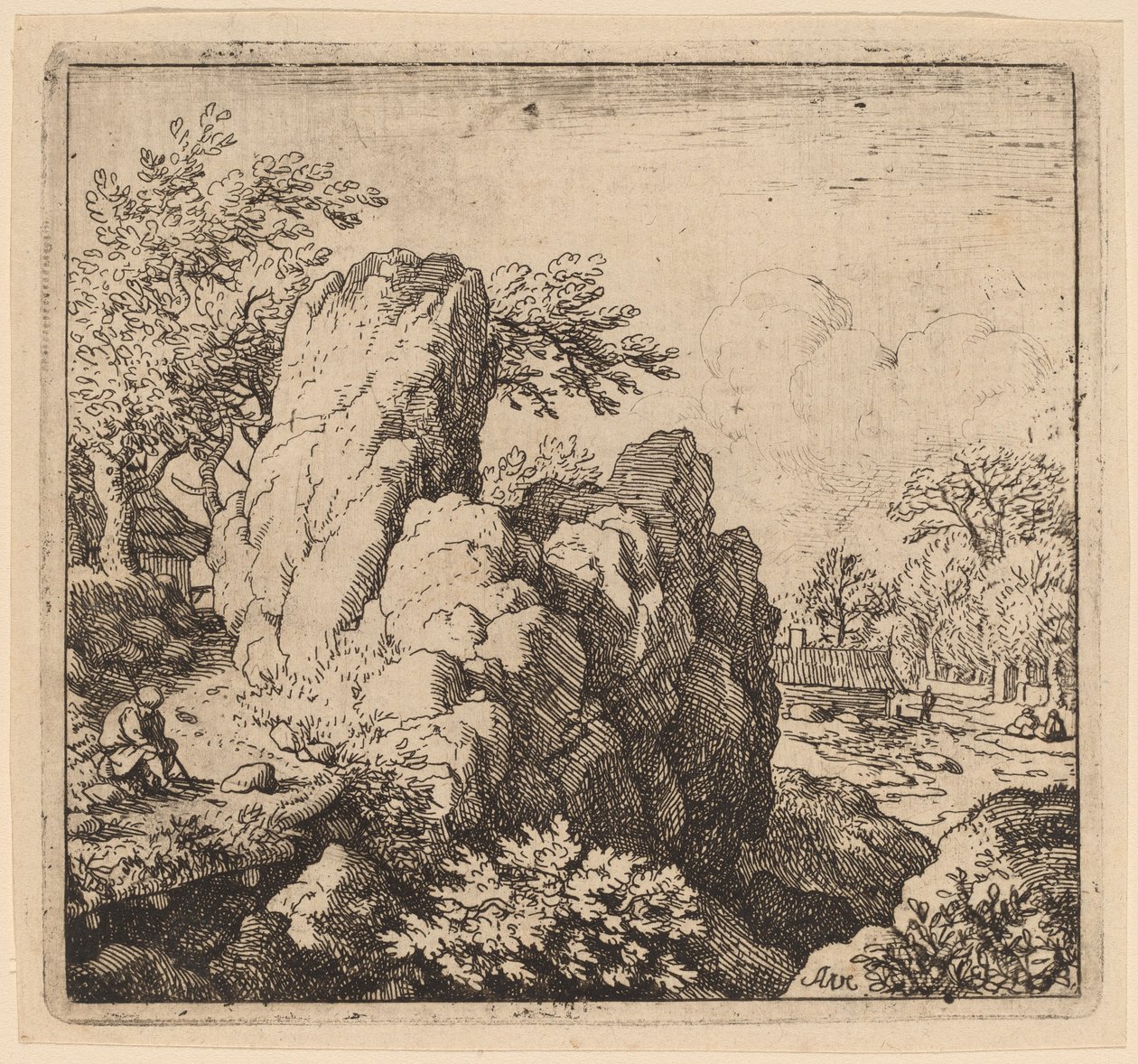 Stor klippe af Allart van Everdingen