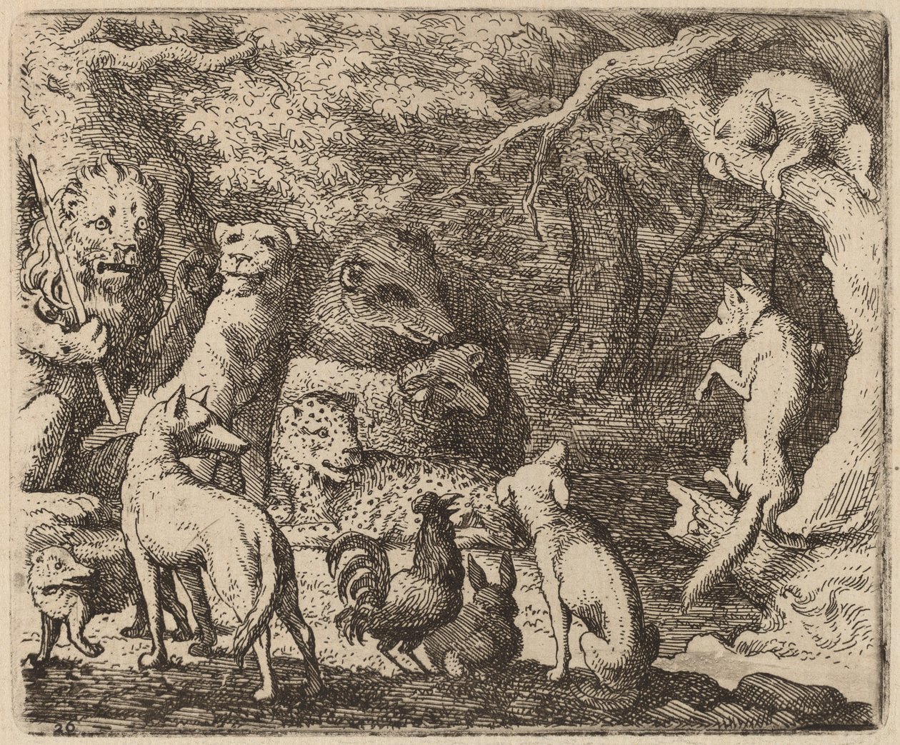 Reynard beder om tilladelse til at tale af Allart van Everdingen