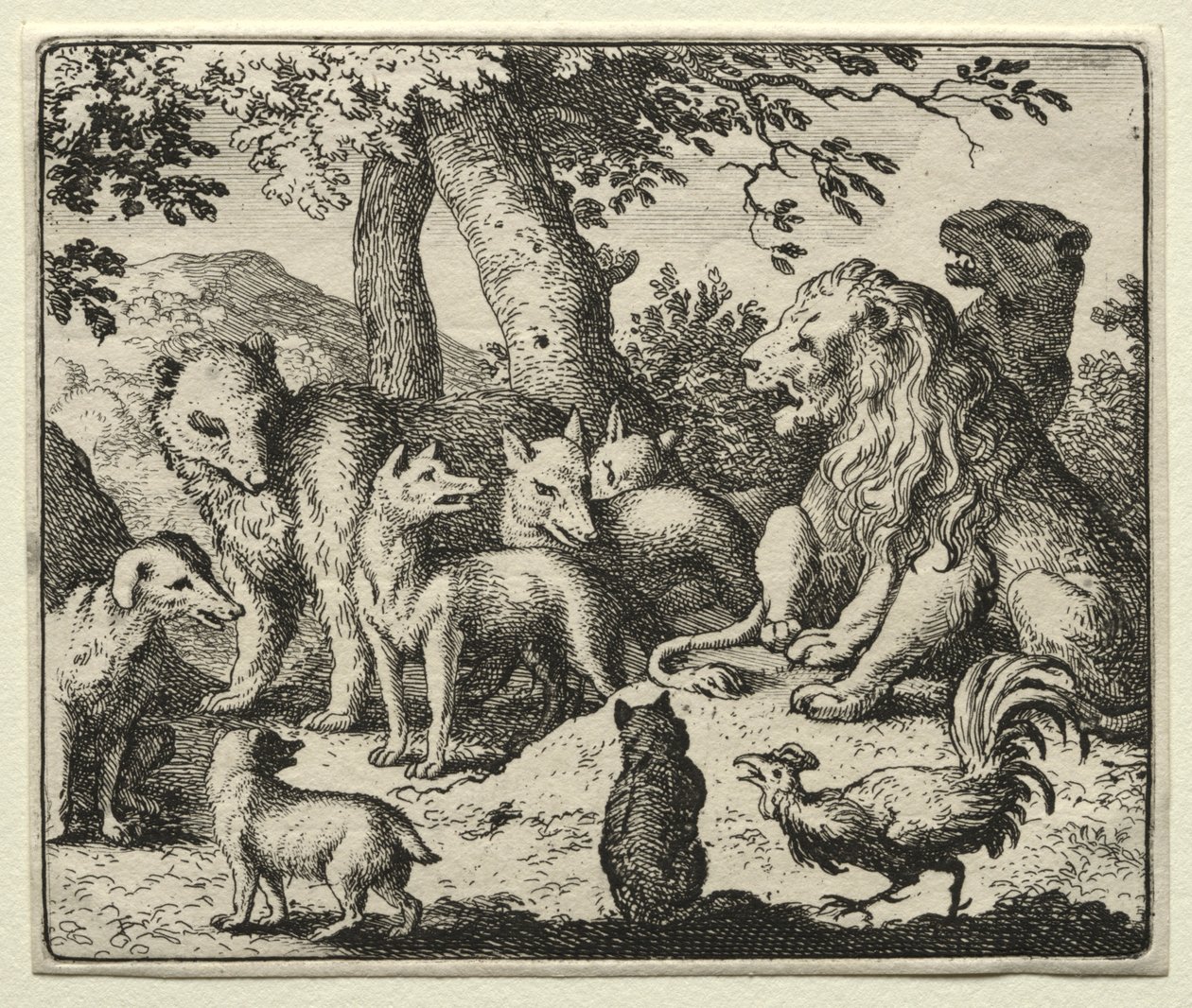 Reynard the Fox: Reynard frikender sig selv. af Allart van Everdingen