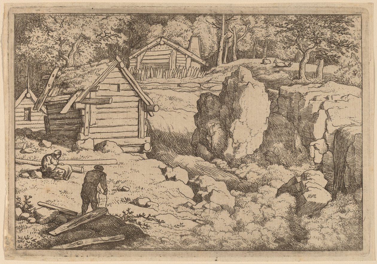 Tømreren, sandsynligvis ca. 16451656. af Allart van Everdingen