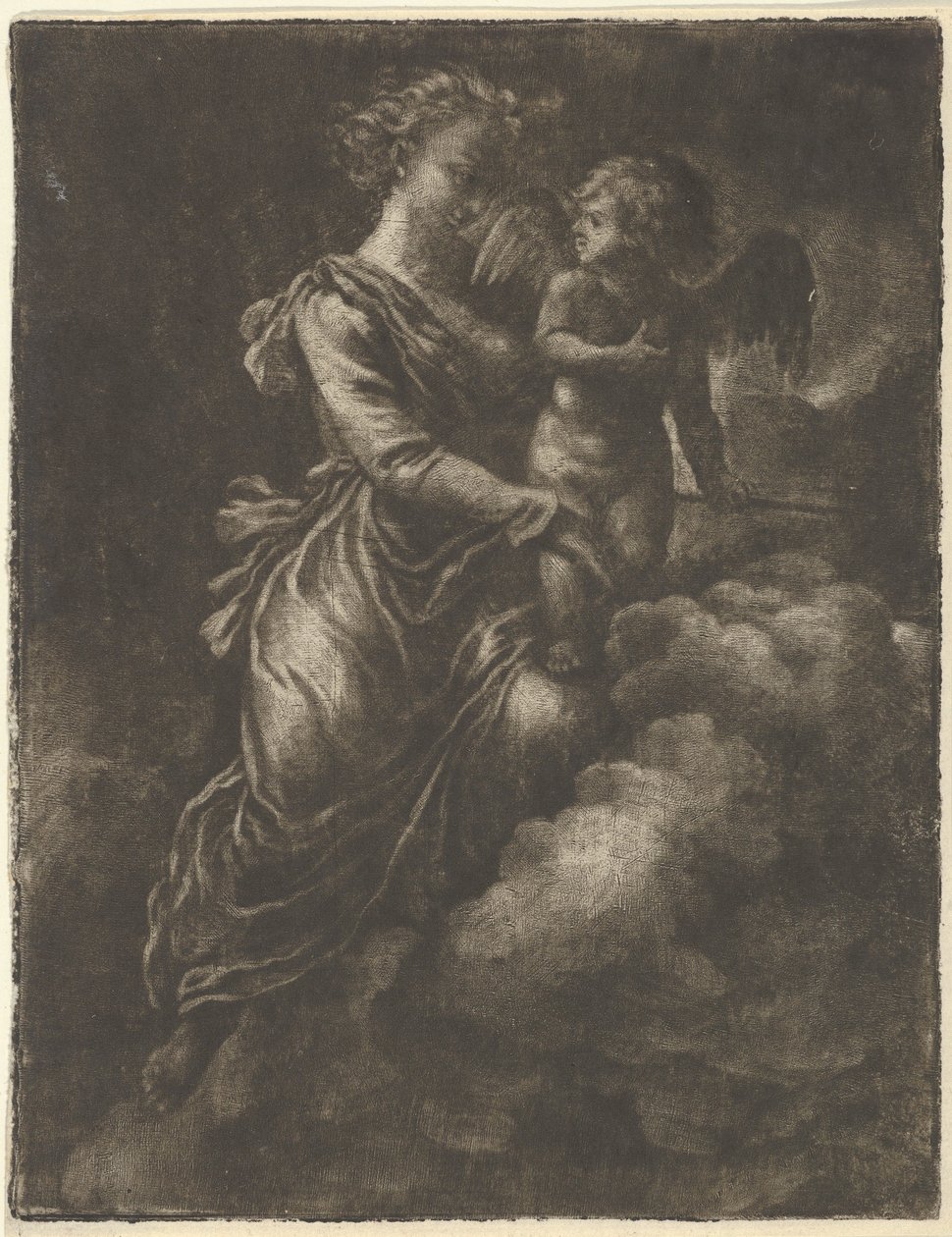 Venus og Amor, 1600-tallet. af Allart van Everdingen