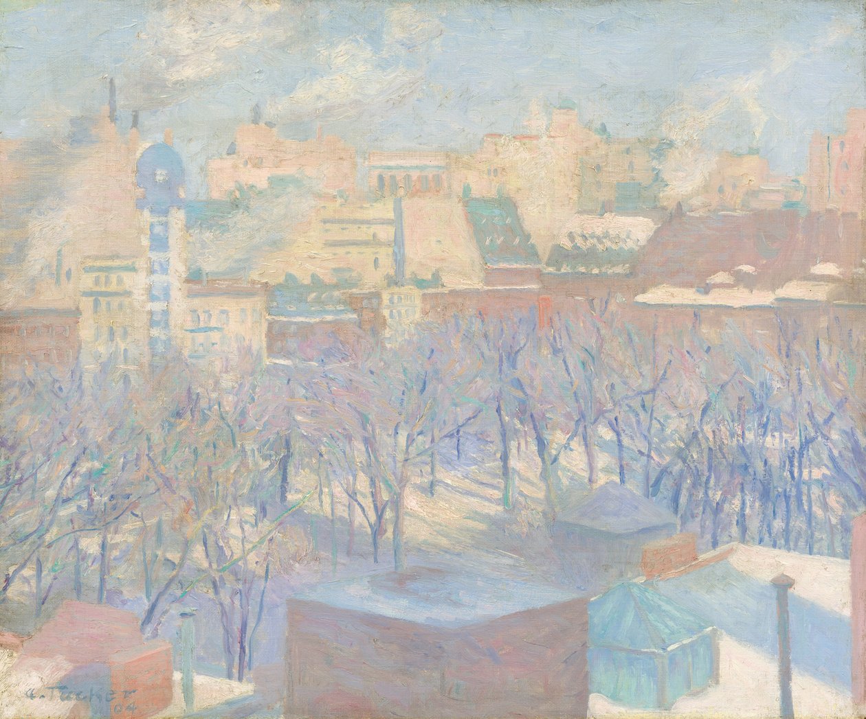 Madison Square, Sne, 1904. af Allen Tucker