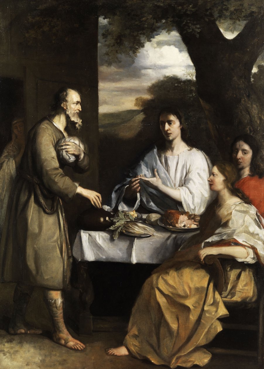 Abraham er vært for de tre engle af Alonso del Arco