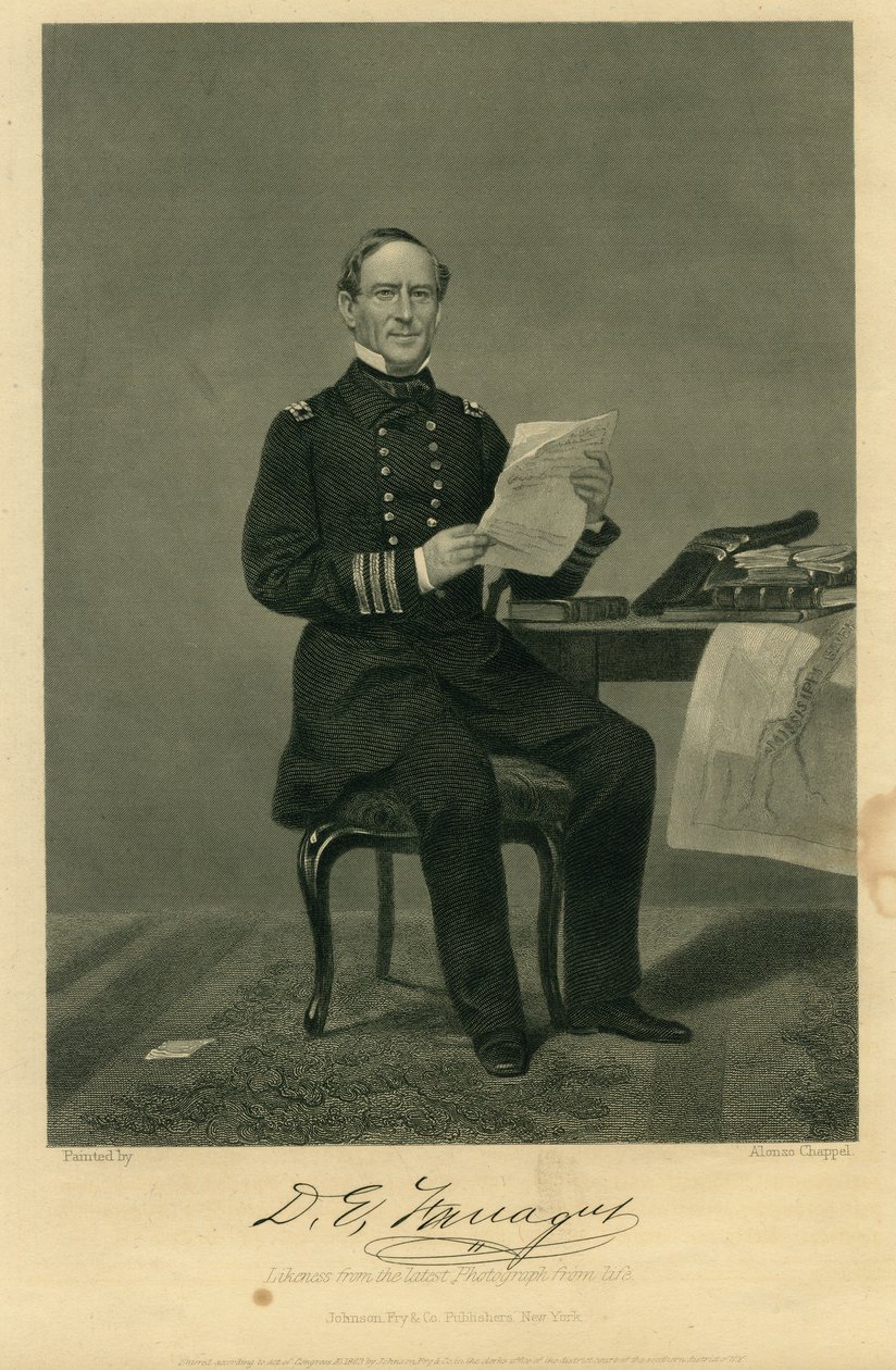 Adm. David Farragut (Union) af Alonzo Chappel