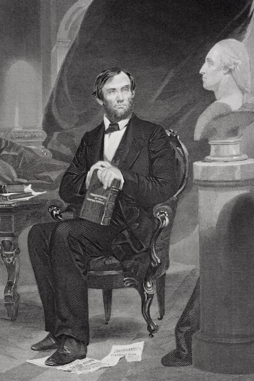 Portræt af Abraham Lincoln (1809-65) af Alonzo Chappel