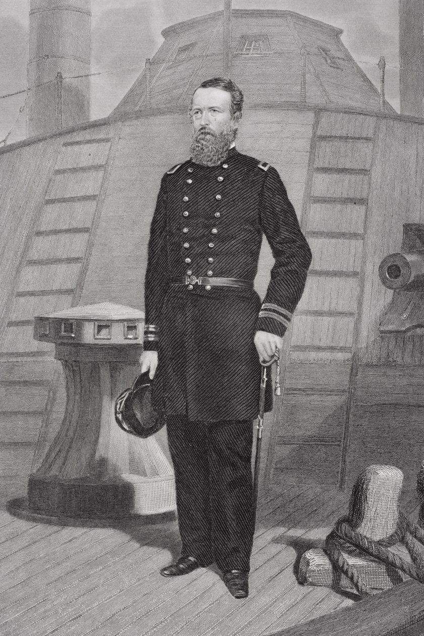Portræt af admiral David Dixon Porter (1813-91) af Alonzo Chappel