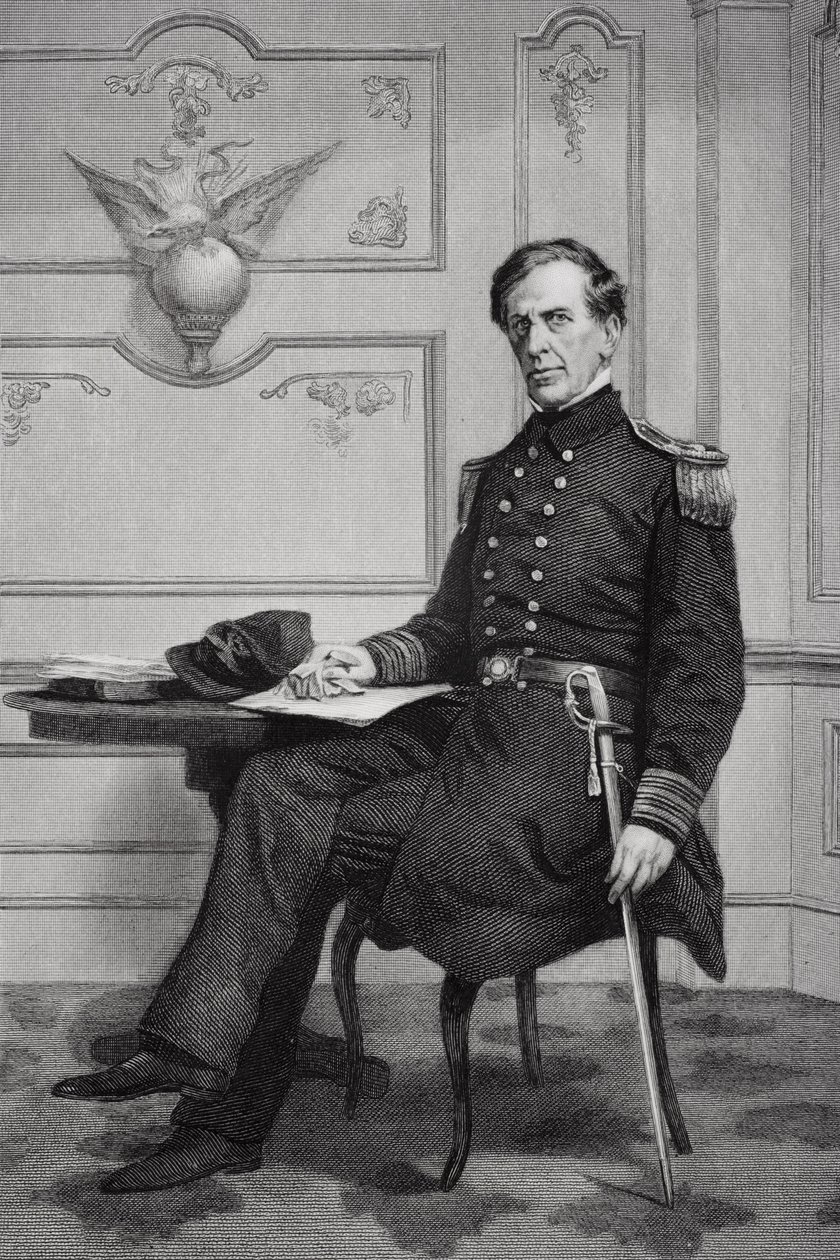 Portræt af Charles Wilkes (1798-1877) af Alonzo Chappel