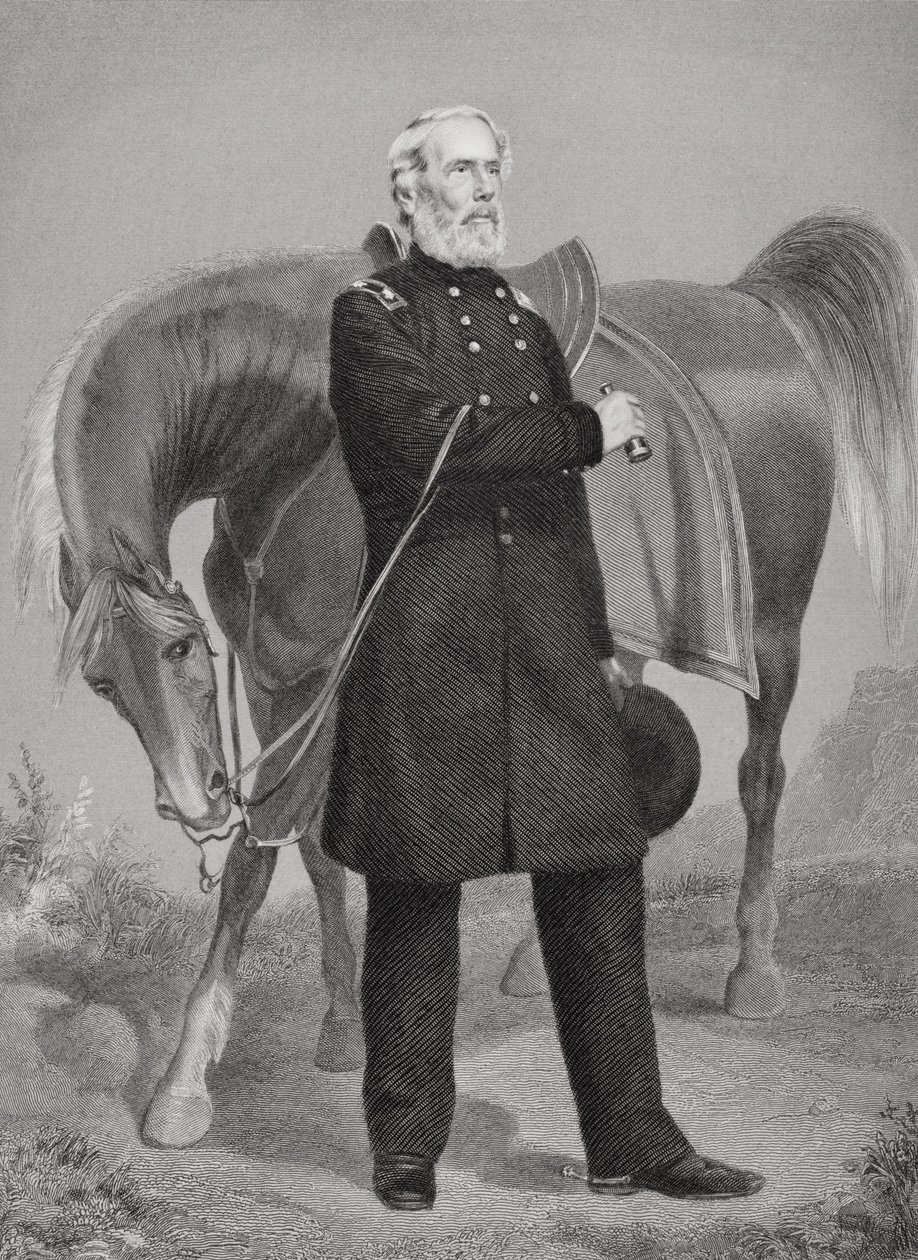 Portræt af general Edwin Vose Sumner (1797-1863) af Alonzo Chappel