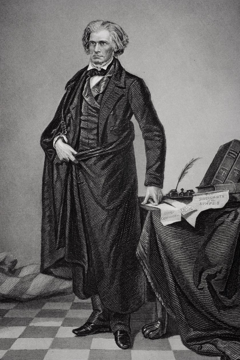 Portræt af John Caldwell Calhoun (1782-1850) af Alonzo Chappel