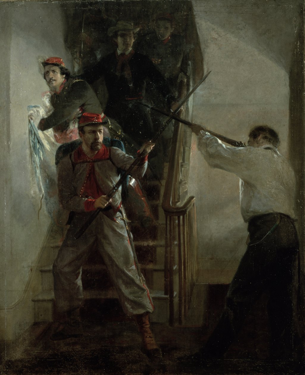 E. E. Ellsworths død af Alonzo Chappel