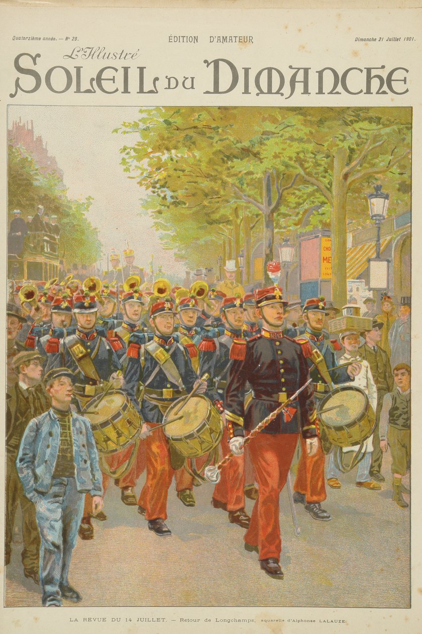 Anmeldelse af den 14. juli, illustration fra forsiden af 