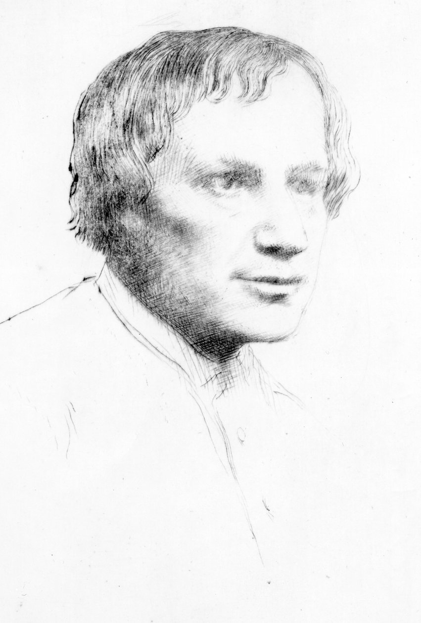 Alfred Stevens, ca.1890-1904 (tørnål) af Alphonse Legros