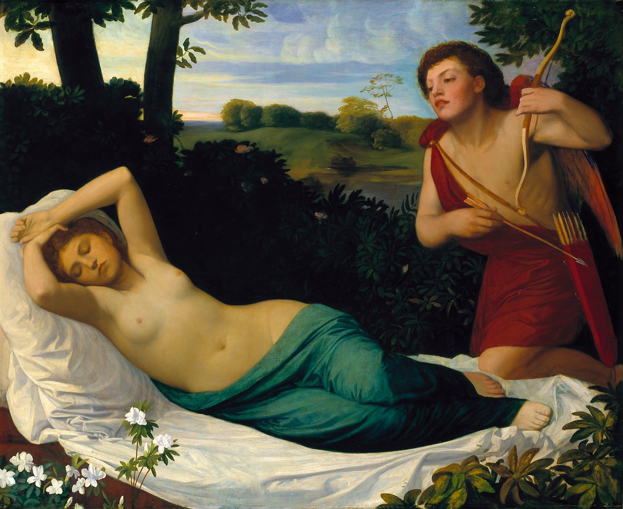 Amor og Psyke af Alphonse Legros