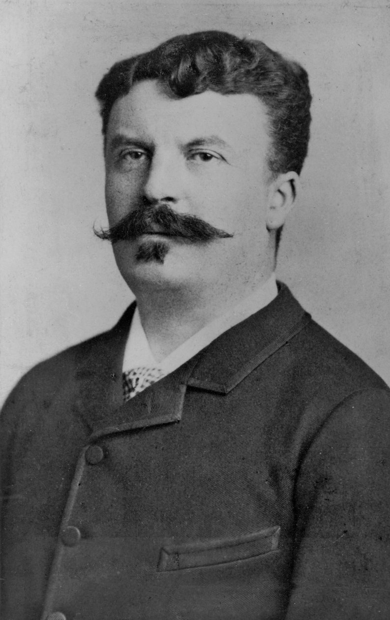 Portræt af Guy de Maupassant af Alphonse Liebert