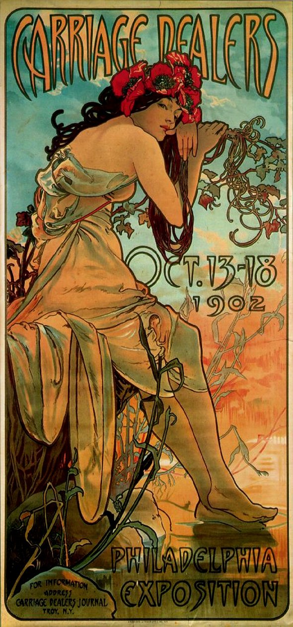 Vognforhandlere, 1902 af Alphonse Mucha