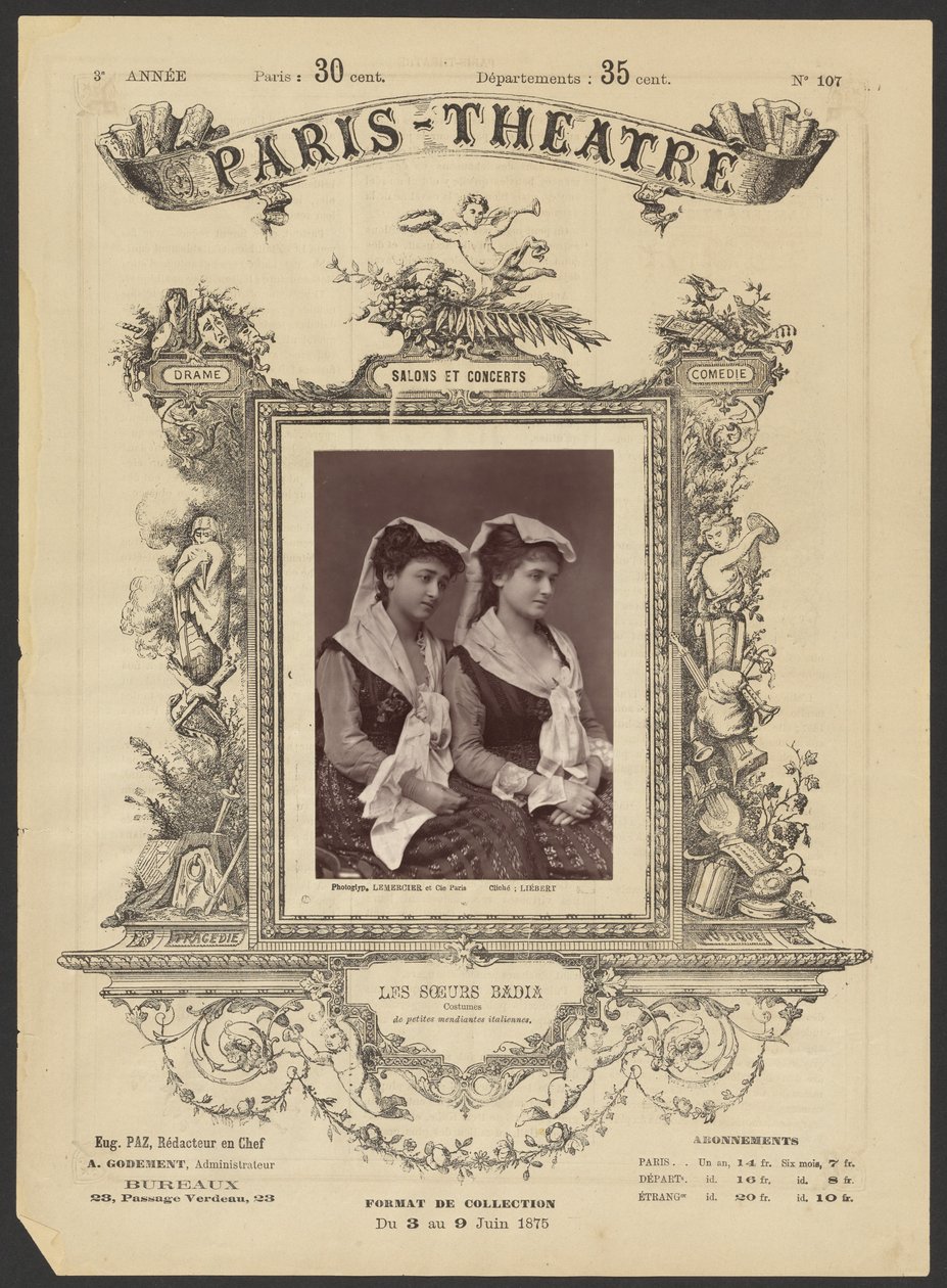 Teater i Paris: Les Soeurs Badia af Alphonse J. Liébert