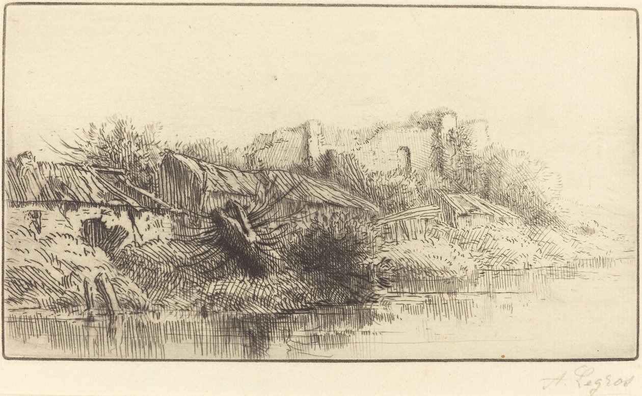 Forladt landsby af Alphonse Legros