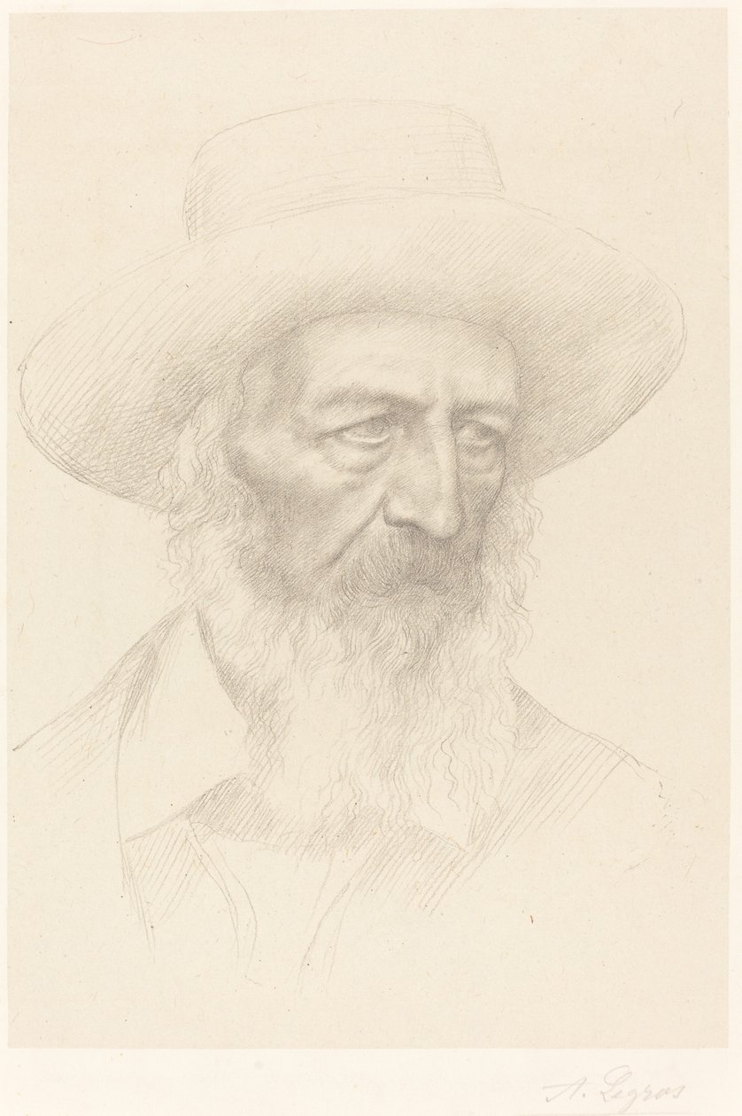 Alfred, Lord Tennyson af Alphonse Legros