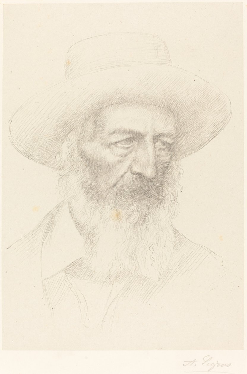 Alfred, Lord Tennyson af Alphonse Legros